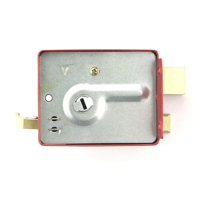 Security Anti-theft Exterior Door Retro Red Locks Multiple Insurance Lock Wooden Door Lock 2
