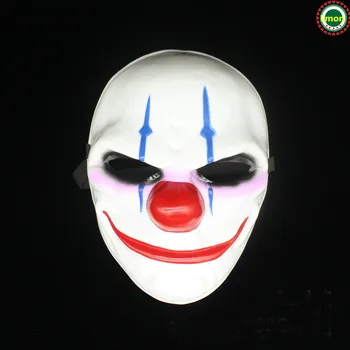 

In Stock fast Free shipping Halloween Cosplay EVA Face Mask Payday 2 Movie Theme EVA Chains mask Party Face Mask decorations toy