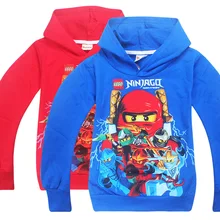 2017 Autumn Children’s Clothing Kids Boys Hoodies Cartoon Ninjago Printed Sweater Baby Girl Pullover Top Shirts ninja Sweatshirt