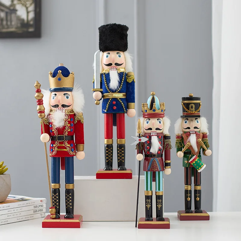 

Fairy Tales Nutcracker Standing Soldier Wood crafts Kid Birthday Gift Office Desktop Home Decor