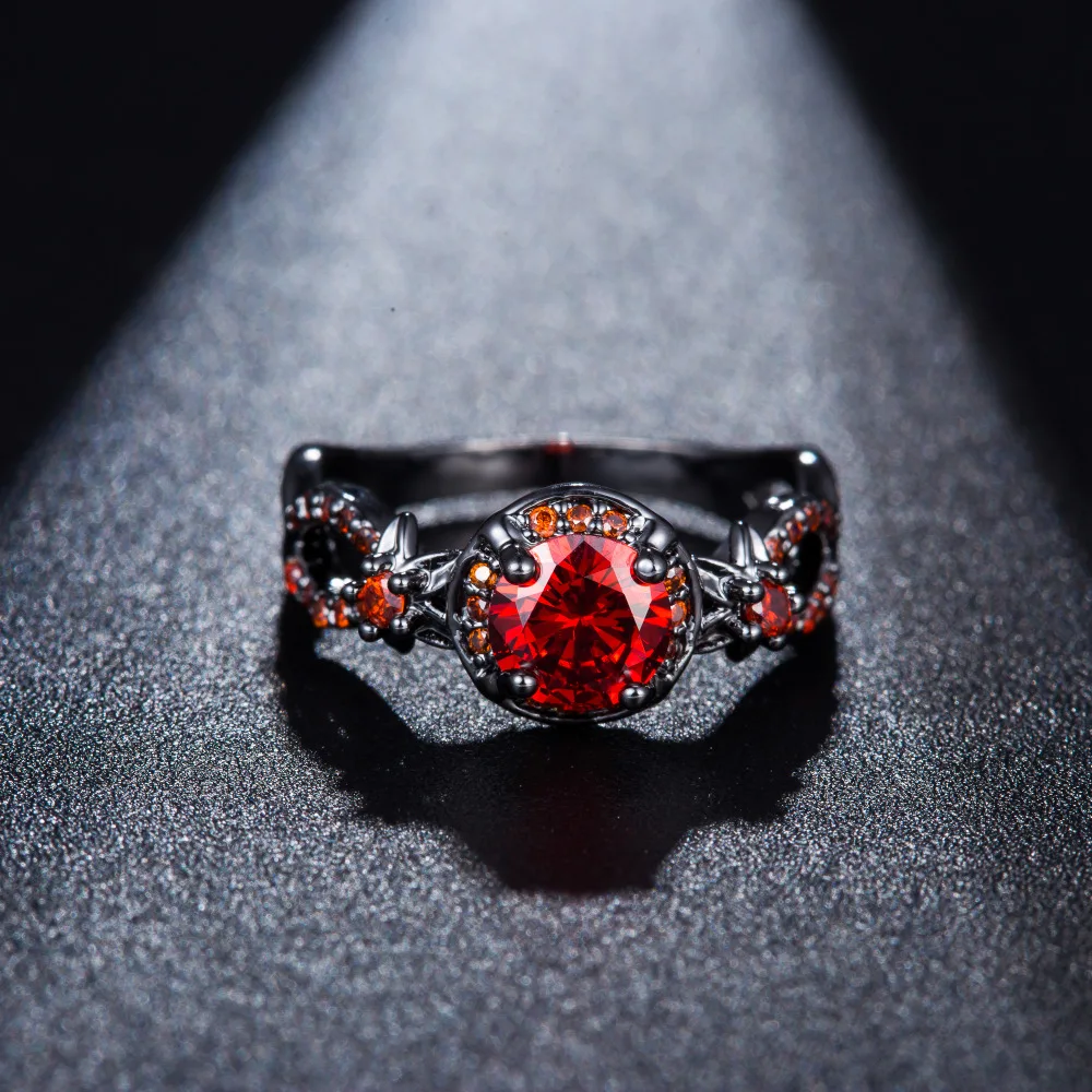 Женское Обручальное кольцо, модное фиолетовое и красное заполненное ювелирное изделие, винтажные Свадебные Кольца для женщин, bague femme anelli donna, ювелирное изделие