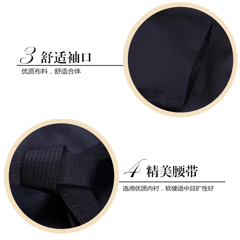 taekwondo clothes black detail 6