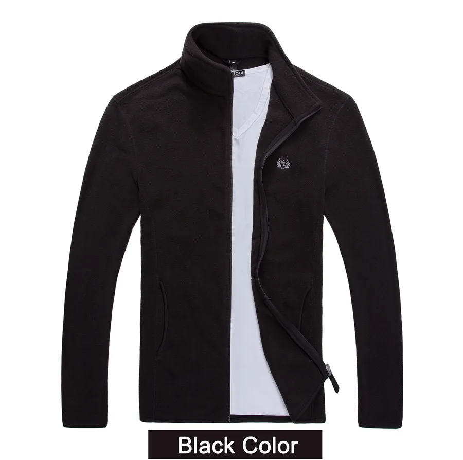 Мужская ветровка, зимние куртки, теплая толстовка, софтшелл, мужские куртки и пальто, уличная Мужская одежда, верхняя одежда - Цвет: black