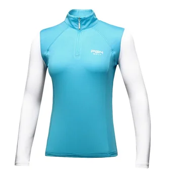 

Pgm Golf Clothing Sunscreen Primer Women Apparel Sunscreen Golf Shirts Ladies Quick-dry Elastic Sportswear Golf Tops AA60448