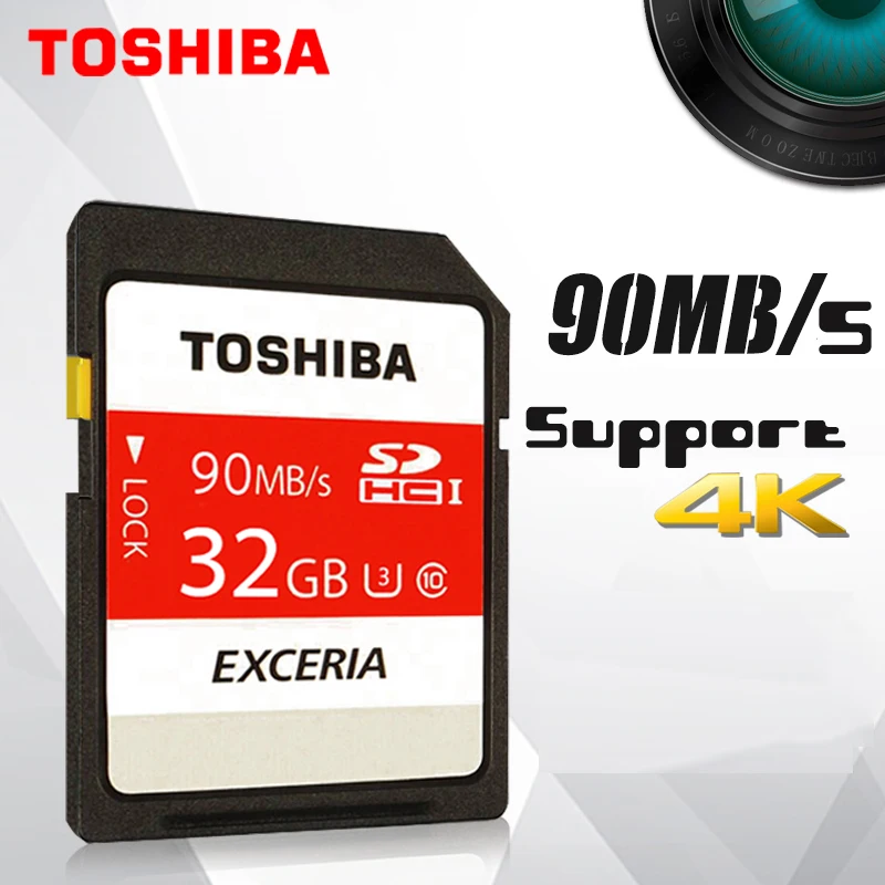 

Toshiba SD Memory Card UHS U3 128Gb 90MBs 600x 32GB SDHC Card SD 64GB SDXC Card Flash 16G U1 For Digital SLR Camera Camcorder DV