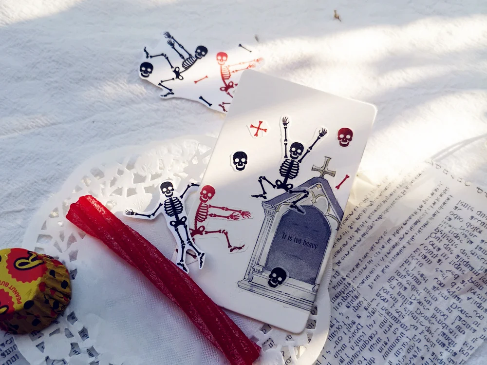 40 мм * м 6 м праздник Хэллоуин серии танцы кости творческий череп Васи клейкие ленты DIY планировщик дневник в стиле Скрапбукинг маскирования