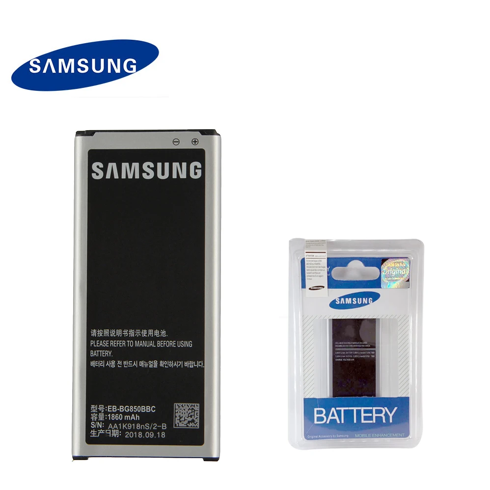 

Original Battery EB-BG850BBC EB-BG850BBE for Samsung Galaxy Alpha G850 G8508S G850A G850Y G850K G8509V G850F 1860mAh batteries