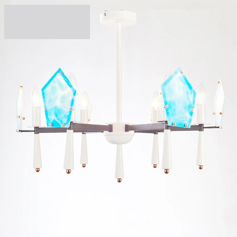 

Nordic Creative Personality Dining Room Pendant Light Rectangular Post - modern Studio Light Office Light Solid Wood Led Lamp