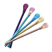 Креативная забавная Питьевая нержавеющая сталь фильтр Чайная солома красочная чайная машина забавное приспособление чайная посуда чайное ситечко кухня, столовая и бар