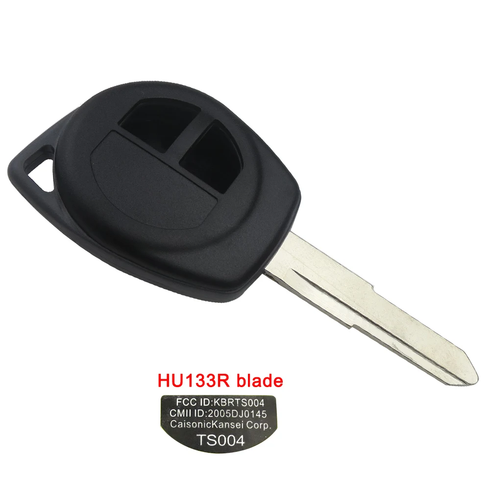 OkeyTech Remote Car Key Case for Suzuki Igins Alto SX4 Vauxhall Agila 2 Button Uncut Blade Blank Replacement Key Fob Shell Cover