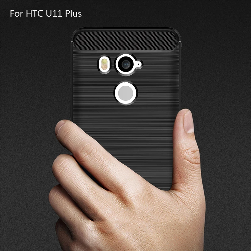 

TPU Case For HTC U11 Plus Case Silicone Luxury Carbon Fiber Soft Phone Case For HTC U11 Plus Cover For HTC U 11 Plus Shell Funda