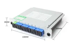 SC-upc plc 1x8 одиночный режим Splitter Волокно оптический коробка 1x8 PLC сплиттер окно FTTH PLC Splitter 1x8 с SC/UPC разъем