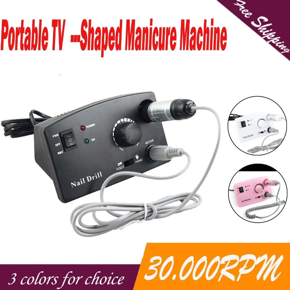 

30000RPM Electric Nail Drill Machine Manicure File Bit Kit With Upgraded Version Silicone Case Anti-scald Handle Nail art Tools