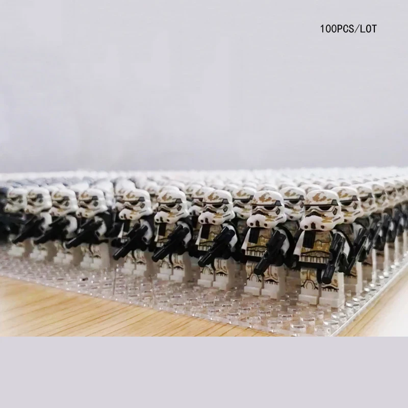 

100pcs/lot STAR WARS SAND CLONE TROOPER TATOOINE Dewback SW548a Sandtroopers COMPATIBLE 75052 BUILDING block kid christmas toys