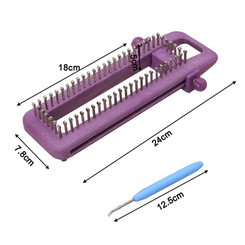 

Adjustable Sock Loom Kit Knitting Socks Scarf Hat DIY Hand Craft Tool Plastic