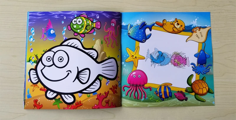 22 Pages Ocean Style Secret Garden Painting Drawing Kill Time Book Will Moving DIY Children's Puzzle Magic Coloring Book 22 Pages Ocean Style Secret Garden Painting Drawing Kill Time Book Will Moving DIY Children's Puzzle Magic Coloring Book