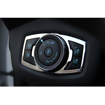 

Auto Car Front Head Light Lamp Adjust Switch Button Frame Cover Trim Styling Fit For Ford Focus Kuga Escape 2012 2013 2014 2015