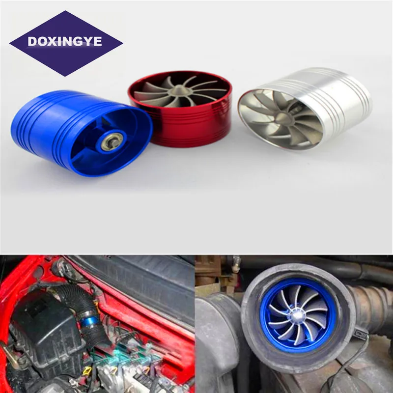 DOXINGYE, универсальный автомобильный воздухозаборник с одним вентилятором, двигатель турбины, нагнетатель с турбонаддувом, воздушный фильтр, Турбокомпрессор, газ, экономия топлива