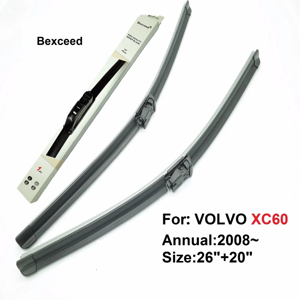 

1 Pair (26"+20") New High Quality Bexceed of Car Windshield Flat Wiper Blade For VOLVO XC60