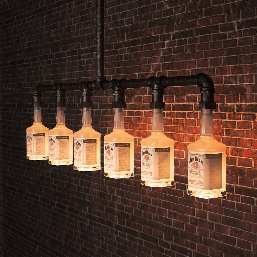Buy Jim Beam Glass Beer Bottle Chandelier Lighting