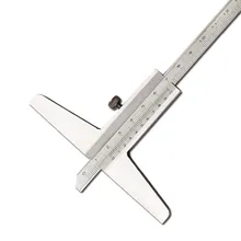 Высокое качество 150 мм " глубокий штангельциркуль 0-150 мм 0,02 мм штангенциркуль глубина измеритель глубины измерительный инструмент