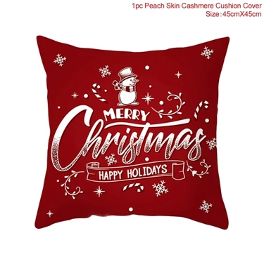 Рождественские украшения для дома, Санта-олень, лось, Рождественская наволочка, Рождество, Рождество Noel Navidad Natal, год - Цвет: bottom pillowcase