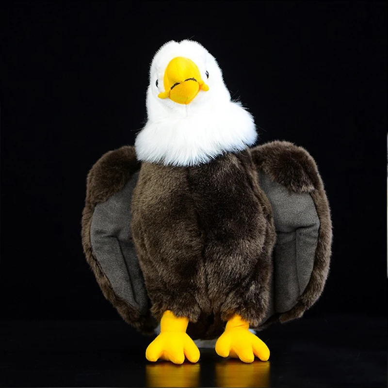 simulation bald eagle Plush Stuffed Animal Collection Soft.kawaii emulational bald eagle artificial lifelike for children girls