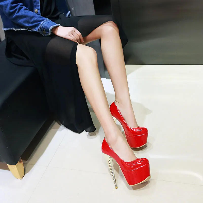 Lasyarrow/Брендовая обувь; женские туфли-лодочки на платформе и высоком каблуке; большие размеры 30-48; Узкие туфли на шпильке; sapatos femininos; RM331