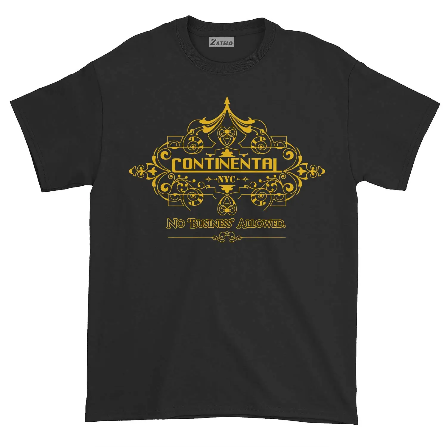 

Continental Hotel NO Business Allowed - John Wick T-Shirt T Shirt O-Neck Summer Personality Fashion Men T-Shirts Top Tee