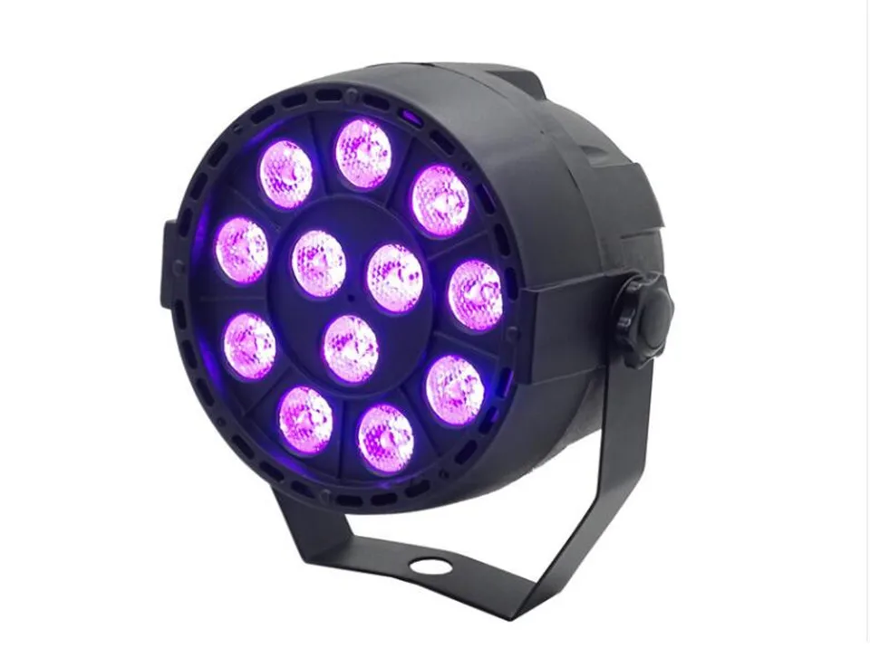 Par Светильник 12LED RGB 3в1 12x4 Вт УФ сценический светильник ing effect DMX 512 клубный диско вечерние бальный зал КТВ бар Свадебный DJ проектор точечный светильник