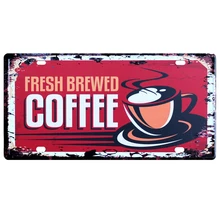 [Mike86] свежий cofeee номерных знаков винтажный декор для паба кафе металлические знаки D-241 смешанный заказ 30*15 см