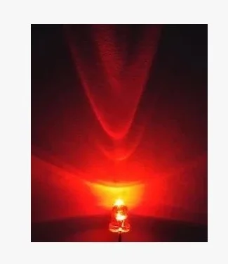 Transparent 5mm LED Red light-emitting diode 100pcs/LOT White-Red | Электронные компоненты и принадлежности