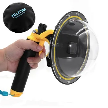 

6 Dome Port Waterproof Case Housing for GoPro Hero 7 Black Hero 6 Hero5 Trigger Dome Transparent Cover Lens Shooting Accessories