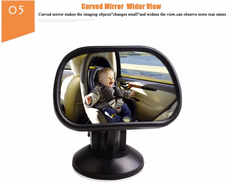 SHEATE автомобиль детское зеркало изогнутое стекло авто детский монитор с присоской заднего сиденья безопасности внутренние зеркала уход за детьми