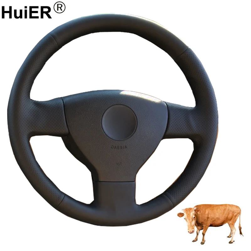 Hand Sewing Car Steering Wheel Cover Top Layer Cow Leather Volant For Volkswagen Old VW Golf Polo Sagitar Lavida 2010 Polo Hand Sewing Car Steering Wheel Cover Top Layer Cow Leather Volant For Volkswagen Old VW Golf Polo Sagitar Lavida 2010 Polo