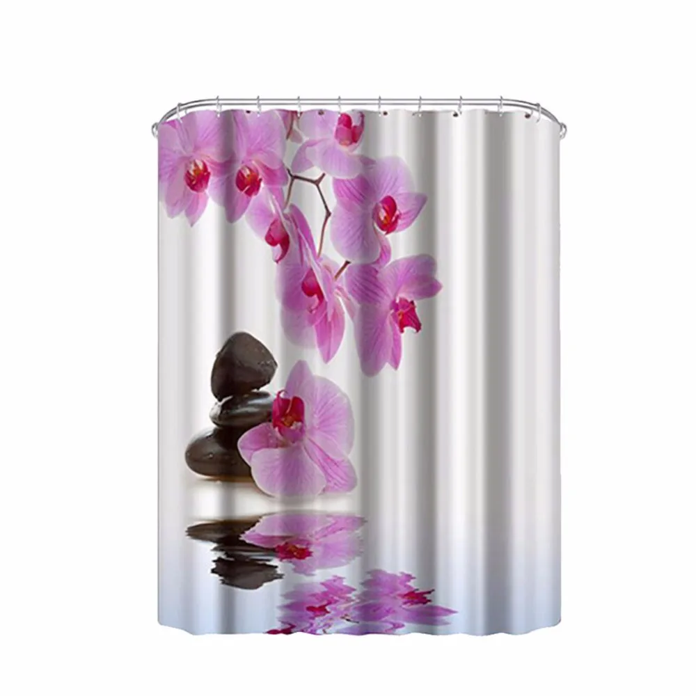 Unique Metal Shower Curtain Hooks Beddinginn Com Aliexpress Com Free Shipping 12pcs Bag European Fashion Purple Flowers Resin Shower Curtain Hooks Home Decorative Rings S1644 From