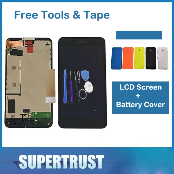 Для Nokia Lumia 630 N630 RM 976 977 978 LCD дисплей сенсорный экран дигитайзер с рамкой крышкой