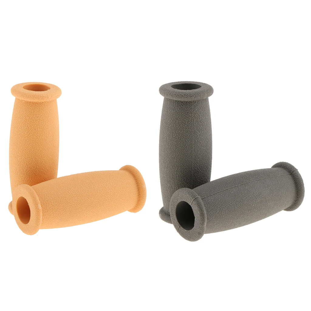 2 Pairs Crutch Hand Grips Rubber Non-Slip Soft Strong Handle Grips Hand Grip Replacement Crutch Accessory Hand Crutch Grips