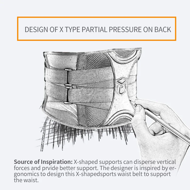  TMT Gym Lumbar Waist Support Adjustable Waist Trimmer Belt Back Exercise Weight Loss Body Shaper Fi