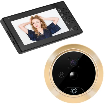 

4.3"HD Color Screen Smart Doorbell Viewer Digital Door Peephole Viewer Camera Door Eye Video record IR Night vision