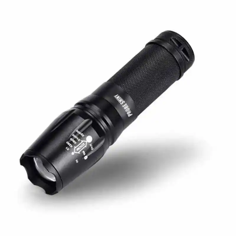 torch flashlight t6 led flashlight 18650 Zoom Flashlight X800 Military Lumitact Torch rechargeable pointer Charge #4S11 (4)