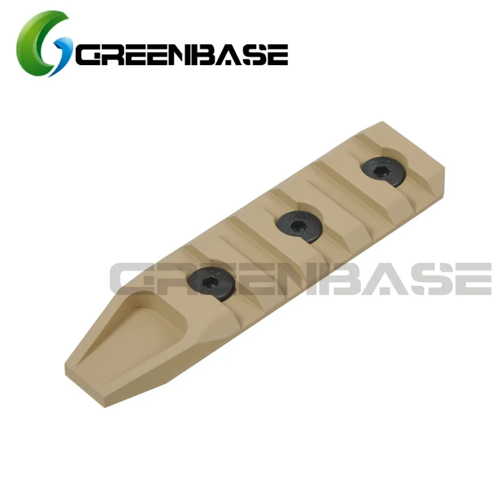 Greenbase Keymod Rail Охотничьи аксессуары 5 слотов Keymod Handguard Rail для URX 4,0 Quad Rail Black/Dark Earth