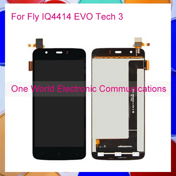 1pcs lot LCD Display For Fly IQ4414 EVO Tech 3 IQ 4414 LCD Touch Screen Digitizer