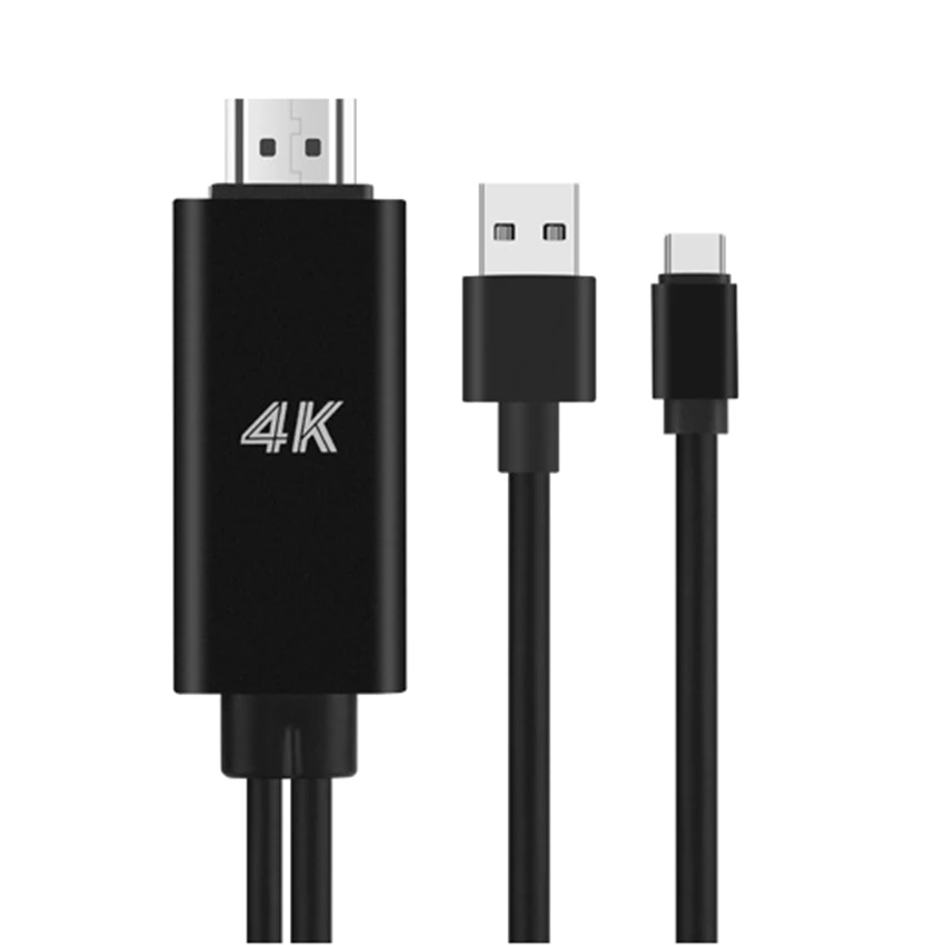 Кабель Type-C-HDMI 4K цифровой AV-адаптер HDTV для Android Samsung LG Huawei Pubg синхронизация экрана