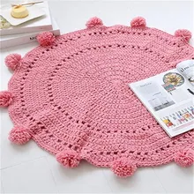 Диаметр 80 см вязать Мультфильм Дети коврик мода ковер Мути функция мат спальный мешок