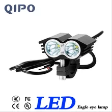 QIPO Super Luminoso Del Faro Del Motociclo led 2LED Lampada Moto Testa Luci 12 V 20 W 3000 LMled testa della lampada della Bicicletta A Motore lampadina