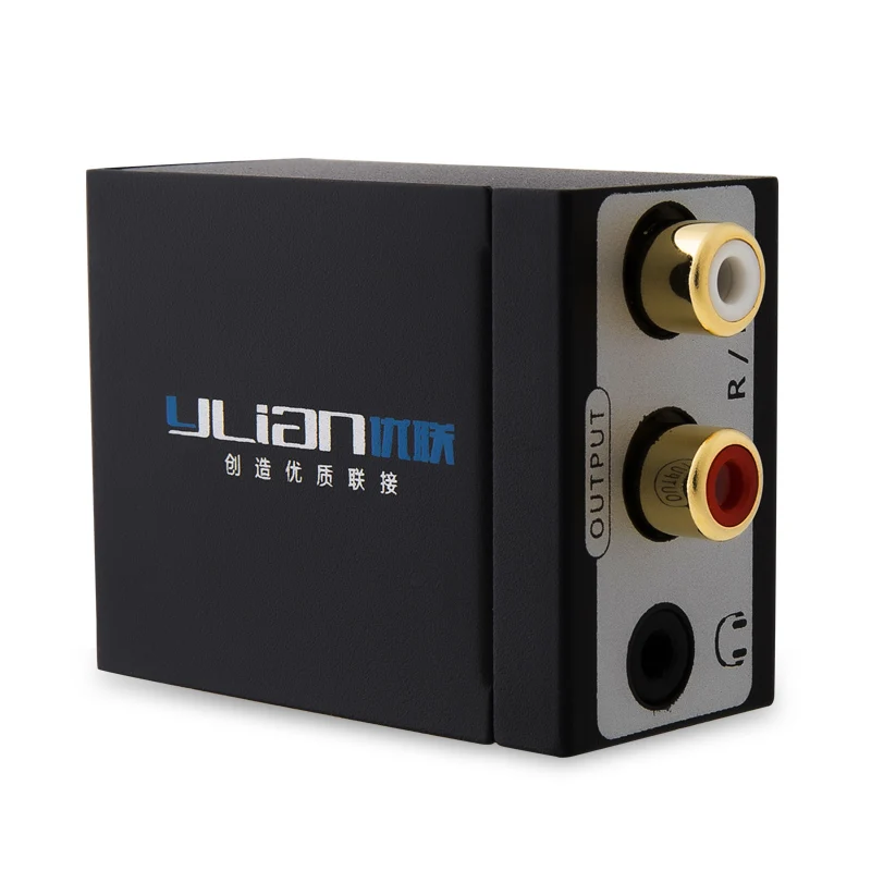 ТВ SPDIF/коаксиальный к RCA L/R наушники аналоговый аудио конвертер коаксиальный Toslink