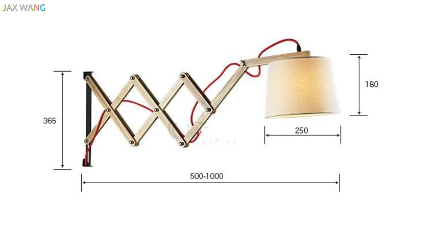 Скандинавский современный простой складной деревянный настенный светильник для спальни, кабинета, деревянная настенная лампа, прикроватное освещение для чтения, светильники, Декор