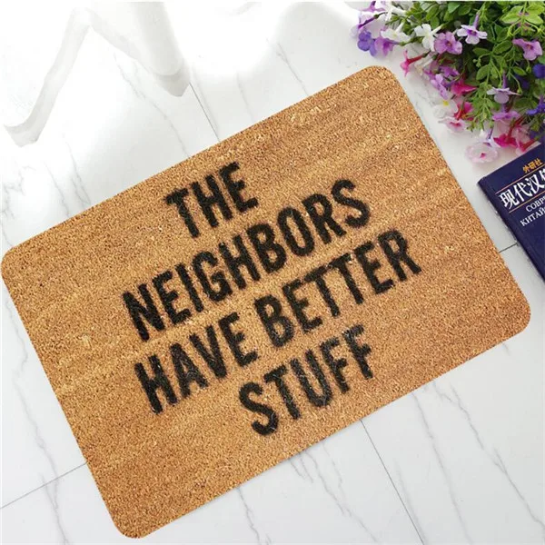 Creative Rubber Printed Floor Mats Go Away Anti slip Rugs