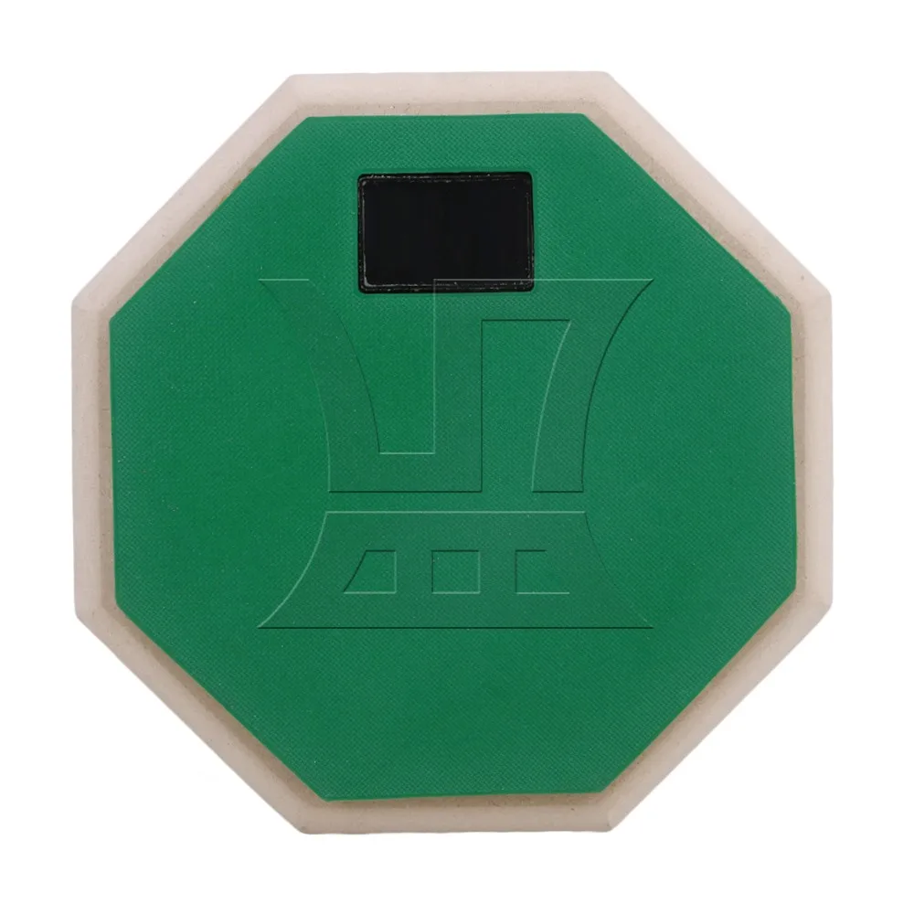 

Yibuy Green 6" Double Sided Snare Dumb Drum Practice Pad Realistic Feel